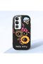 Vivo Y19S Compatible Case Camera Protector Black Silicone Couple Phone Case Kitty Pattern