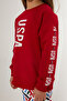 Girl's tracksuit set - red - 4