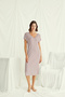 Dowry Bridal Nightgown - V-Neck French Lace Mink Viscose Stylish Women's Home Wear