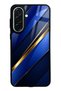 Samsung A37 Sapphire Gold Edge Design Glossy Phone Case