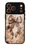 iPhone 17 Pro Max Glossy Phone Case with Bronze Pearl Design