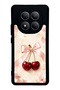 Xiaomi Redmi Note 15 Glossy Phone Case with Cherry Pearl Ribbon Design