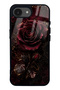iPhone 16E Glossy Phone Case with Midnight Velvet Rose Design