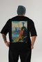 Rio De Janeiro Black Oversize Country City Back Printed Unisex T-Shirt 100% Cotton Premium - 2