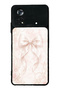 Xiaomi Poco X4 Pro Glossy Phone Case with Blush Pearl Bow Design