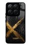 Xiaomi 15Pro Golden Leopard X Design Glossy Phone Case