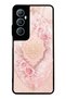 Realme C65 Glossy Phone Case with Blush Ottoman Rose Design