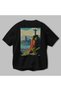 Rio De Janeiro Black Oversize Country City Back Printed Unisex T-Shirt 100% Cotton Premium - 3