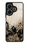 Xiaomi Redmi 13 4g Golden Leopard Bow Design Glossy Phone Case