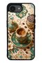 iPhone 16E Turquoise Ottoman Coffee Design Glossy Phone Case