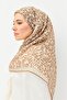 وشاح تينسل مونار باللون البني - 3