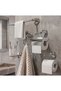 Classic Series Chrome Stainless Steel Set of 5 with Cover Wc Paper Holder Long Towel Holder Luxury Robe Holder with Cover Solo Towel Holder Brush Holder