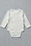 100% Cotton Long Sleeve Baby Snap-On Bodysuit