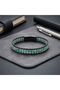Green Aventurine &amp;   Hematite Steel Braided Leather Bracelet 31682B22D5 - 4