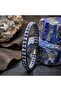 Lapis & Hematite Steel Braided Leather Bracelet 31682B22D10 - 3