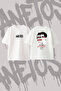 Katy Perry Witness Design Back Printed Cotton White Oversize T-Shirt