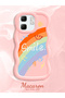 Infinix Hot 50I Compatible Case Camera Protective Pink Silicone Couple Phone Case Rainbow Pattern - 2
