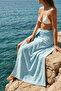 La Notte Summer Anchor 100% Cotton Beach Towel Light Blue 70X140 - 6