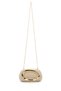 Gold Ring Detailed Faux Leather Women's Evening Dress Bag Sydney Cream - 3