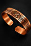 Men's Copper Bracelet Handmade Adjustable Men's Copper Bracelet with Double Zulfiqar Motif - 5