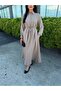 Collared, Buttoned Front, Mevlana Cut Cupra Dress Anka261034 - 2