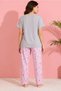 Girls Printed Pyjama Set Short Sleeve - 2