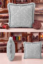 Damask Avant-Garde Classic Motif Fringed Pillowcase - Elegant Palace Cream Gray Tasseled Throw Pillow Cover - 4