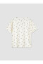 Lcw Dream Ecru Polka Dot Women's Shorts Pajama Set - 8