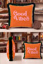 Retro Slogan Pop Art Look Fringed Pillowcase-Bohemian Text Pink Black Tassel Throw Pillow Cover - 7