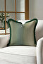 Luxurious Gradient Fringed Pillowcase - Elegant Gradient Bohemian Green Cream Black Tassel Throw Pillow Cover - 3