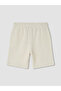 Two Mt Shop Quality Lcw Kids Beige 2 Thread Embroidered Standard & Regular Boys' Shorts - 3
