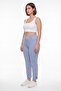 Women's Indigo Summer High-Waisted Pants with Embroidered Cuffs and Pockets 42-48 - 2