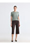 Vizyon New Season Elastic Waist Women's Capri Pants