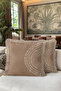 Bohemian Sun Patterned Stylish Fringed Pillowcase - Luminous Geometric Modern Cream Tassel Throw Pillow Cover - 2