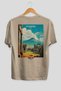 Pompei Italy Beige Oversize Country City Back Printed Unisex T-Shirt 100% Cotton Premium