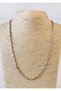 Men's steel chain necklace silver color 2mm - 2