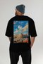 Athens Greece Black Oversize Country City Back Printed Unisex T-Shirt 100% Cotton Premium - 5