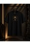 Unisex Gold Cobra Chest Print 100% Cotton Oversize Crew Neck Short Sleeve T-Shirt