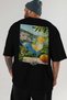 Amalfi Italy 5 Black Oversize Country City Back Printed Unisex T-Shirt 100% Cotton Premium - 6