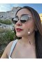 Handmade Flower Detailed Red Green Crystal Beaded Glasses Chain – Stainless Steel Eyewear Strap, Compatible with All Sunglasses and Eyewear Models - 2