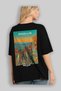 Medellin Colombia Black Oversize Country City Back Printed Unisex T-Shirt 100% Cotton Premium - 4