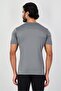 Men Slim Fit Short Sleeve CAP Training T-Shirt, Grey - 3