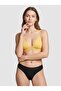 Women 3 Pieces Embroidered Logo Thong, Black