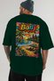 Bali Indonesia Green Oversize Country City Back Printed Unisex T-Shirt 100% Cotton Premium - 6