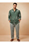 Men Green Printed Regular Fit Cotton Shirt - 4
