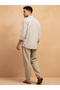 Men White Striped Regular Fit Cotton Shirt - 2
