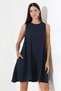 Women's Sleeveless Loose Dress with Pockets - 3
