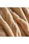 Embriva Ribbed Fur Blanket 150x200cm - Beige - 3