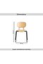 ELARIS DINING CHAIR - NATURAL & BLACK - 8