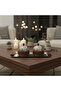 Luhpar Rectangular Stainless Steel Serving Tray with 2 Wooden Bowls & Dome Lids - 44×22×13 cm - 3